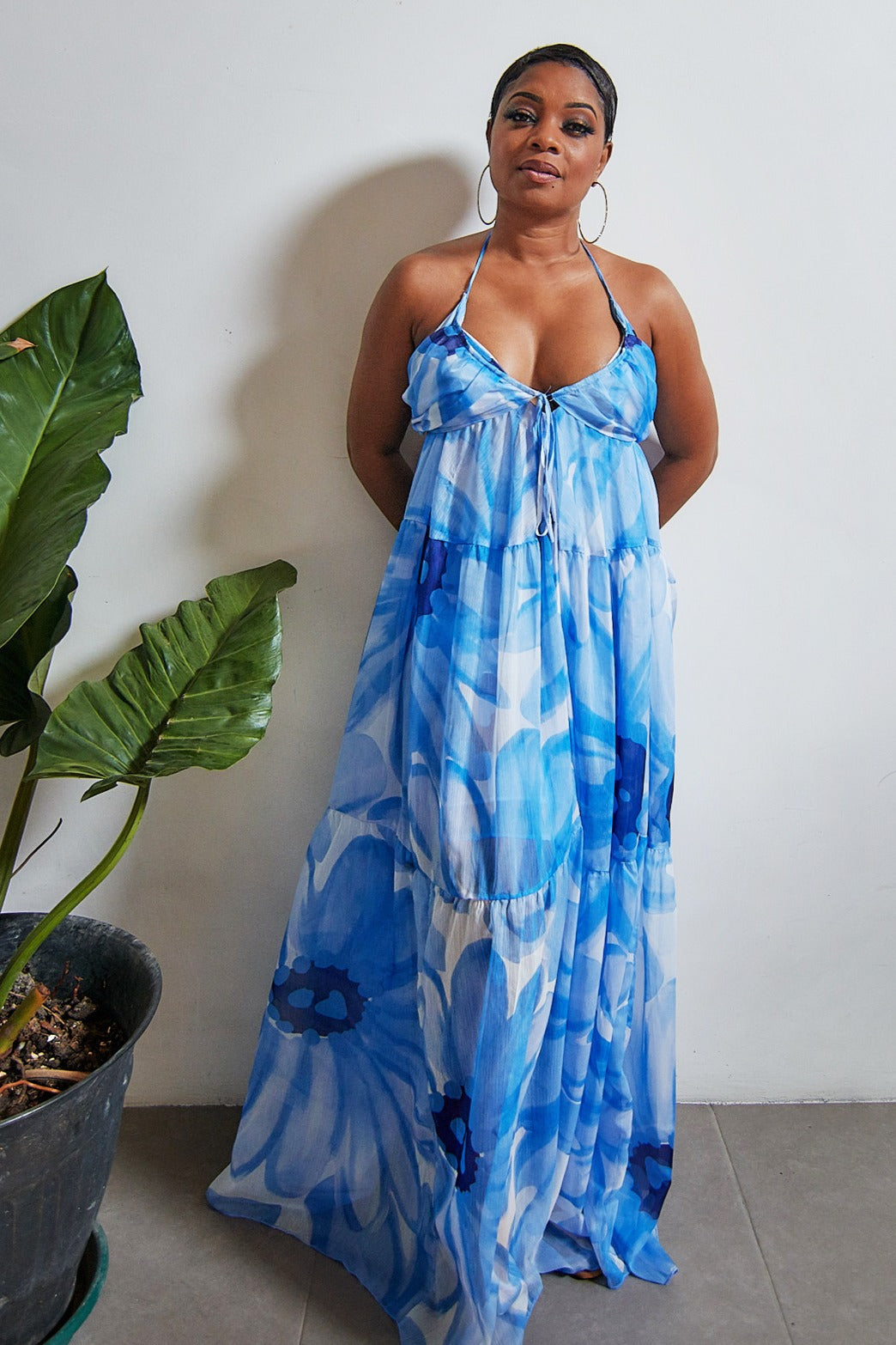 Dripped In Sapphire | Maxi Dress