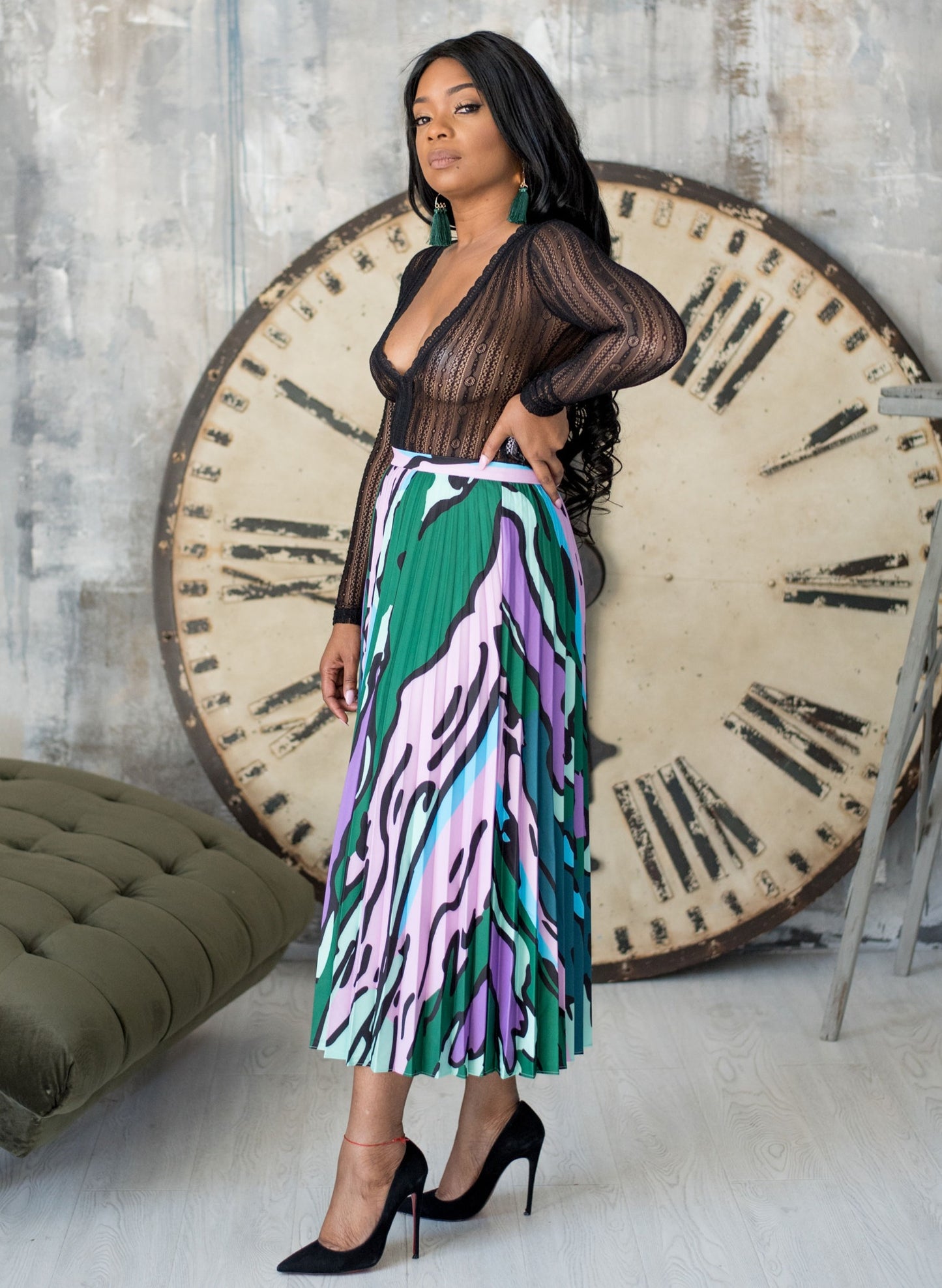 Vibrant Thing | Pleated Skirt