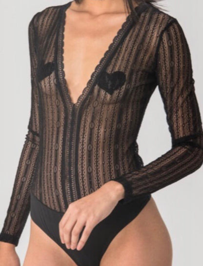 Connecting The Dots | Sheer Bodysuit